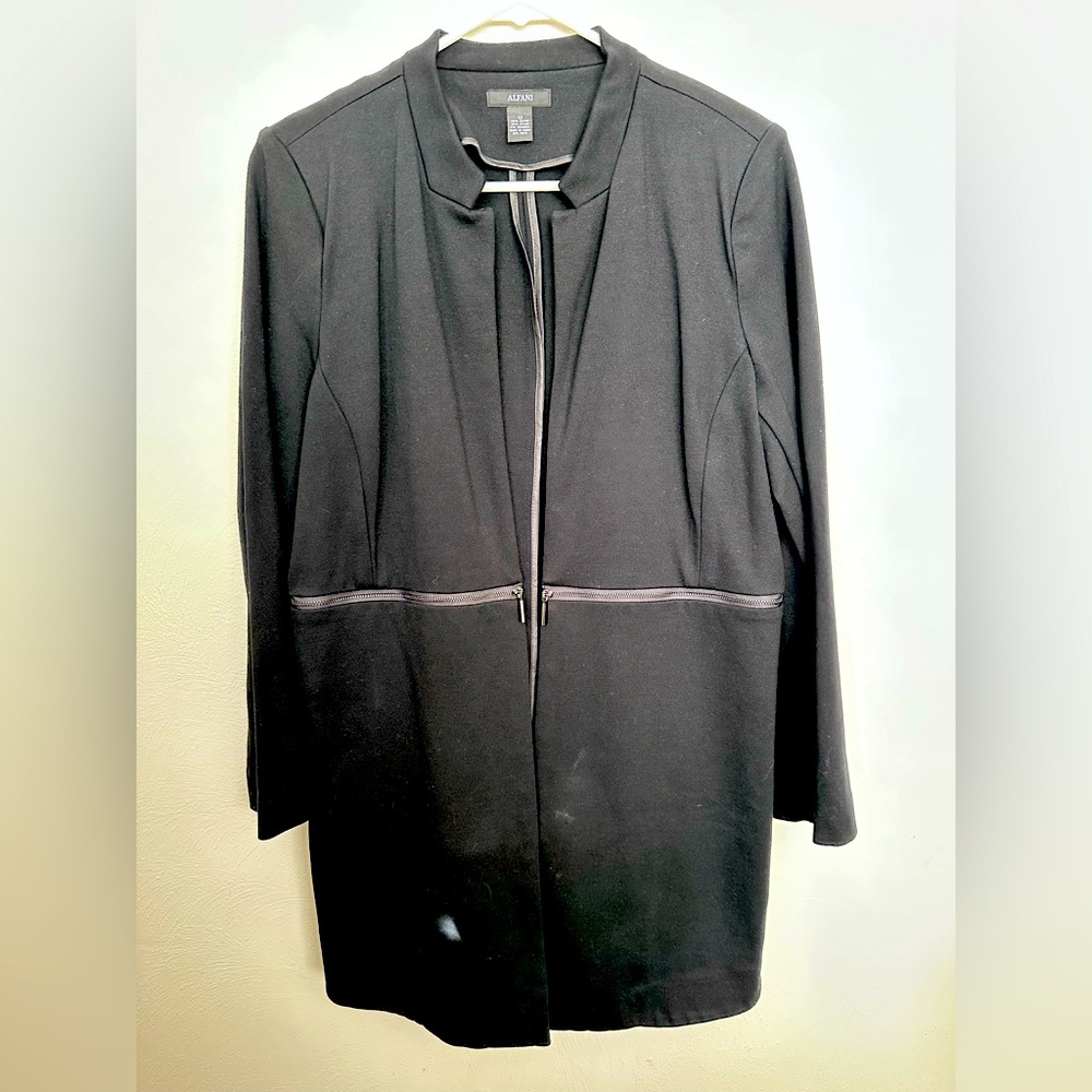 Alfani black statement business jacket size 12